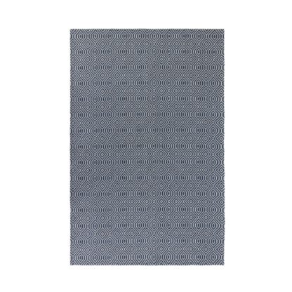 An Image of Pappel Geometric Rug Black