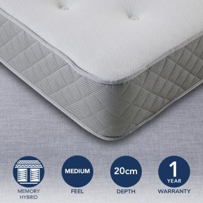 An Image of Fogarty Memory Coil Plus Mattress White