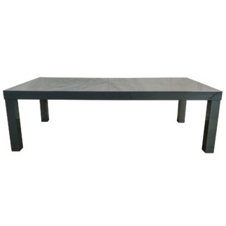 An Image of Puro High Gloss Wooden Charcoal Coffee Table Grey