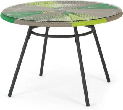 8a9e14a9357dc5c36ebe9ee25e21b63d7d2d548aeab08518f4dc55ab33e64753.jpg An Image of Copa Garden Dining Table, Citrus Green