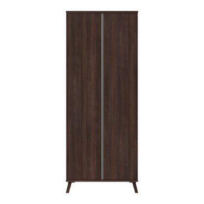 An Image of Jenson 2 Door Wardrobe Dark Grey