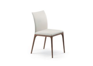 An Image of Cattelan Italia Arcadia Dining Chair 948 Lino Leather