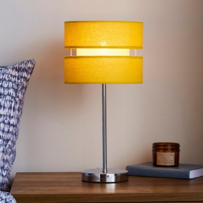 An Image of Frea Ochre Table Lamp Ochre