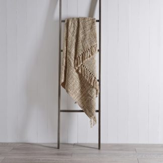 An Image of Camden 130cm x 180cm Throw Cream (Natural)