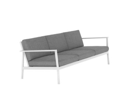 An Image of Case Eos Outdoor 3 Seater Sofa Black