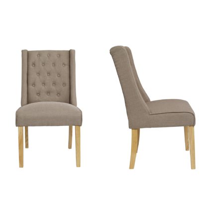 An Image of Lorient 2 Dining Chairs Grey