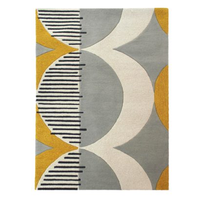 An Image of Elements Ochre Shield Wool Rug Ochre