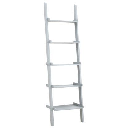 An Image of Large Ladder Shelving Unit White
