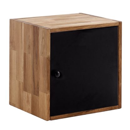 An Image of Maximo Oak Single Cube With Door Natural