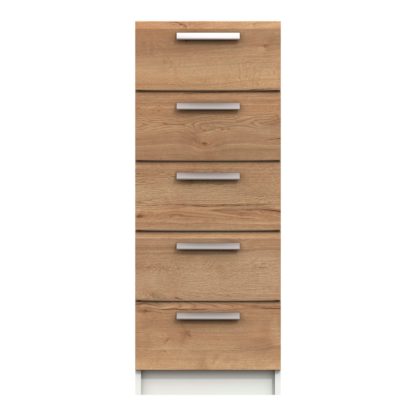 An Image of Piper 5 Drawer Tallboy Graphite (Grey)