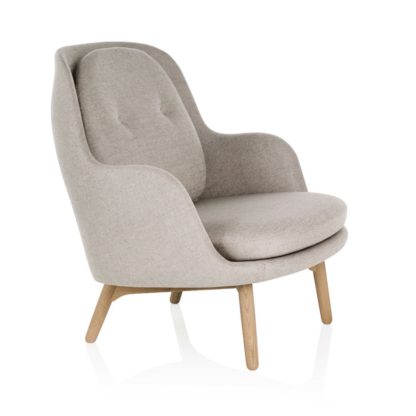 An Image of Fritz Hansen Fri Lounge Chair Christianhavn Yellow