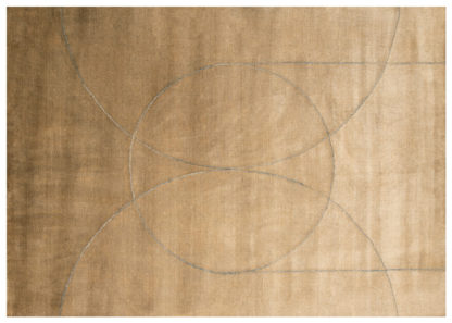An Image of Linie Design Circulus Rug Gold 140cm x 200cm