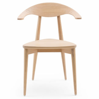 An Image of De La Espada Manta Chair White Oil Oak