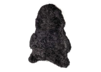 An Image of The Organic Sheep Icelandic Sheepskin Shorthaired Rug Graphite