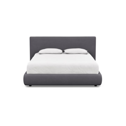 91e7048c02dce312274607f60a3f80e957ecc6261672b8e2c5723f1f9e91f6c8.jpg An Image of Heal's Alba Storage Bed King Luxury Leather Anthracite