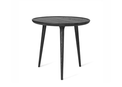 An Image of Mater Accent Side Table Black Stained Oak Small W45 x H42