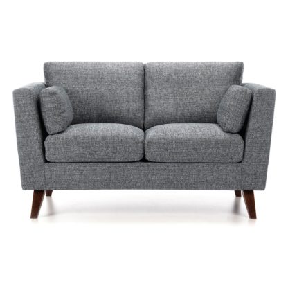 An Image of Sam Fabric 2 Seater Sofa Grey