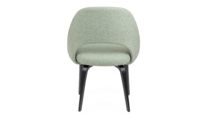 An Image of Knoll Saarinen Conference Chair Gentil Fabric Ebonised Leg