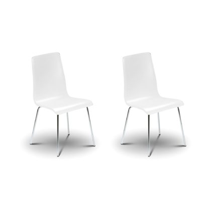 An Image of Mandy Set of 2 Dining Chairs White White
