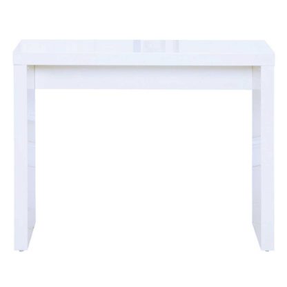 An Image of Puro Wooden High Gloss Grey Console Table Grey