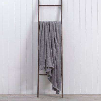 An Image of Chenille 230x230cm Throw Grey