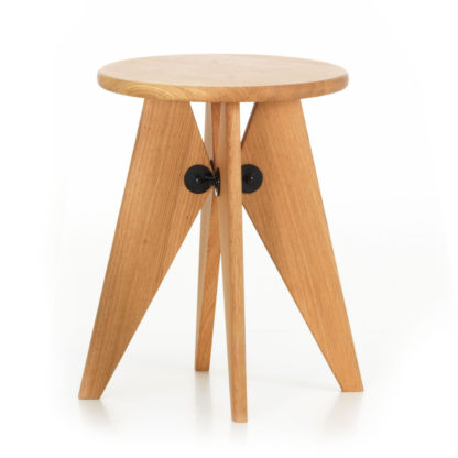 An Image of Vitra Tabouret Solvay Stool Natural Oak