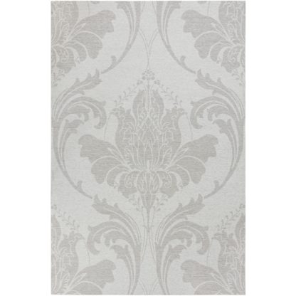 9731c07e921567f516aa44d73b143e9a1402ffe641a3906180e6adc7d6fd5e14-1.jpg An Image of Zahra Grey Chenille Rug Grey, Brown and Blue