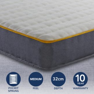 An Image of Sleepsoul Comfort 800 Pocket Memory Mattress Dark Blue