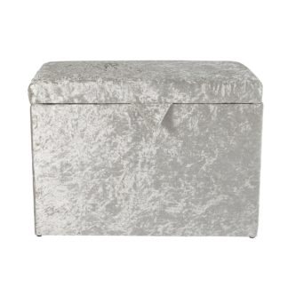 An Image of Starlet Silver Ottoman Silver
