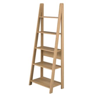 An Image of Tiva Ladder Bookcase Brown