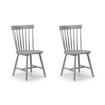 An Image of Torino Set of 2 Dining Chairs White