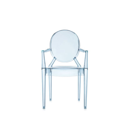 An Image of Kartell Lou Lou Ghost Chair Polycarb Crystal B4 Min Order