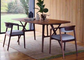 An Image of Heal's Anais Dining Table Walnut