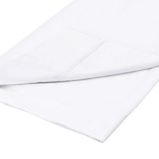 An Image of Dorma 500 Thread Count 100% Cotton Sateen Plain Flat Sheet White