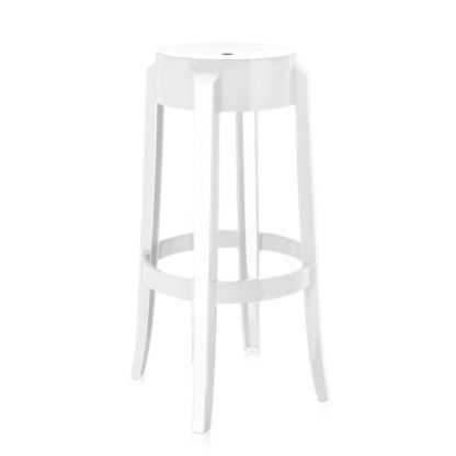 An Image of Kartell Charles Ghost Bar Stool Crystal *Min Qty 2*