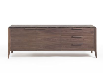 9bbd4859069b0e21b386666f8035e0bb5704b236e7197dee457231d78d6d7161.jpg An Image of Porada Atlante 3 Sideboard Walnut & Emperador Marble