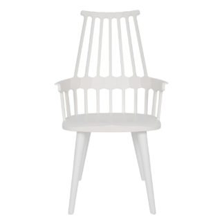 An Image of Kartell Comback Chair White Minimum 2 Chairs