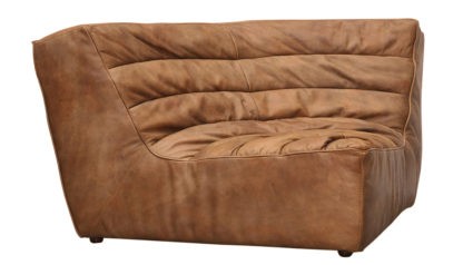 An Image of Timothy Oulton Shabby Corner Seat Savage Leather