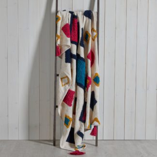 An Image of Tufted Multicoloured 130cm x 180cm Throw MultiColoured