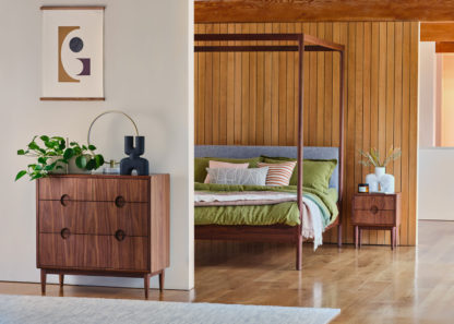 An Image of Heal's Amira Bedside Chest Walnut