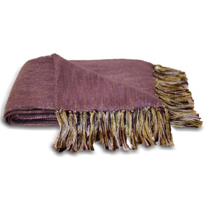 An Image of Chiltern 127x180cm Throw Heather (Purple)