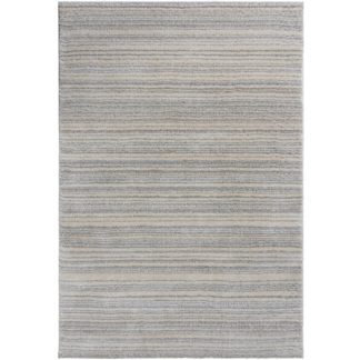 An Image of Bates Natural Rug Blue, Brown and White