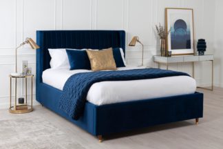 An Image of Baxter Storage Bed Royal Blue