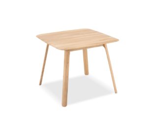 An Image of Gazzda Teska Dining Table Oak 90cm