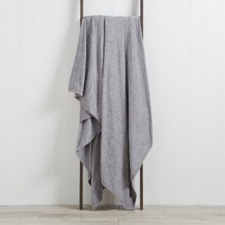 An Image of Chenille Grey Throw Grey