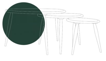 An Image of Ercol Originals Nest of Tables Clear Matt Ash