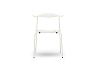An Image of Carl Hansen & Søn CH88T Dining Chair White Beech White Frame
