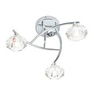 An Image of Spa Reena 3 Light Bathroom Wall Light Chrome