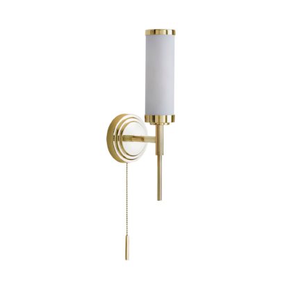 An Image of Dorma Harring Bathroom Wall Light Nickel