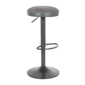 An Image of Terni Grey Cord Bar Stool Grey